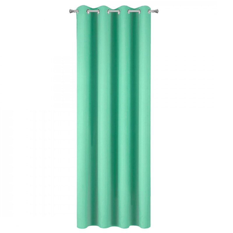 Zasłona gotowa Rita miętowa 140 x 250 cm – wprowadza świeżość