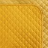 Narzuta velvet Ariel musztardowa 220 x 240 cm – doda ciepła sypialni
