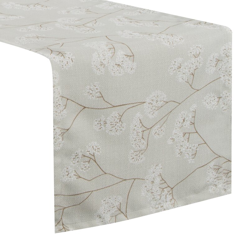 OBRUS FLORE 4 40 X 140 CM JASNOZIELONY