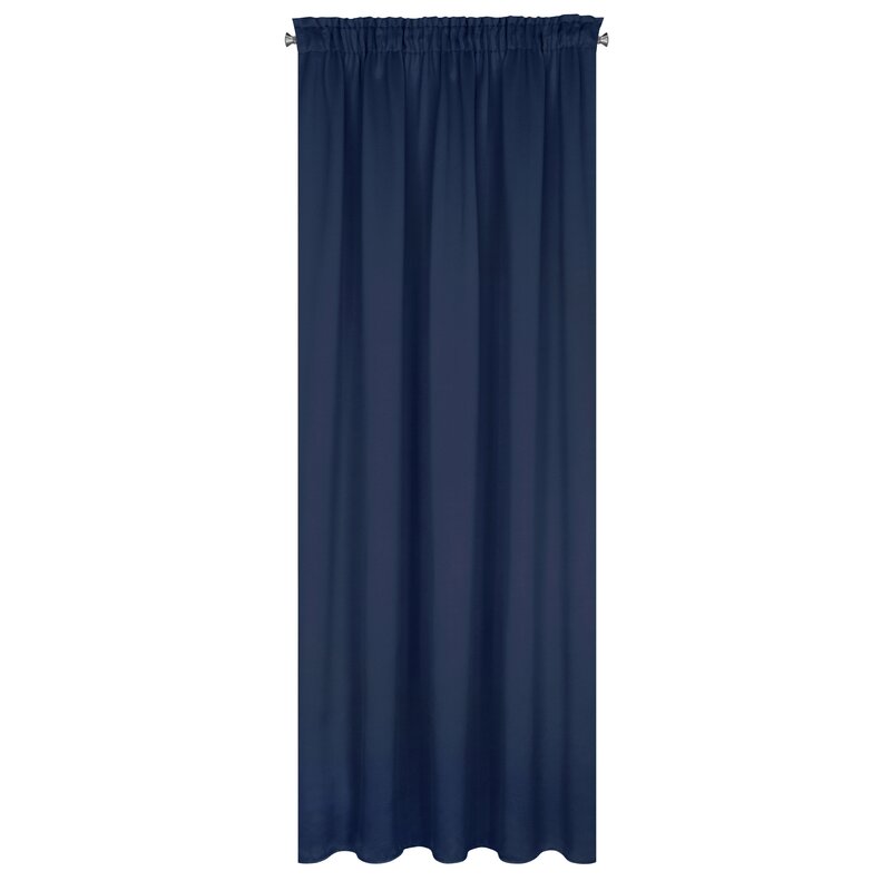 Zasłona gotowa granatowa 140 x 270 cm – zaciemniająca sypialnię
