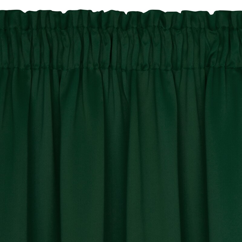 Zasłona gotowa Logan ciemnozielona 135 x 270 cm – zaciemniająca sypialnię