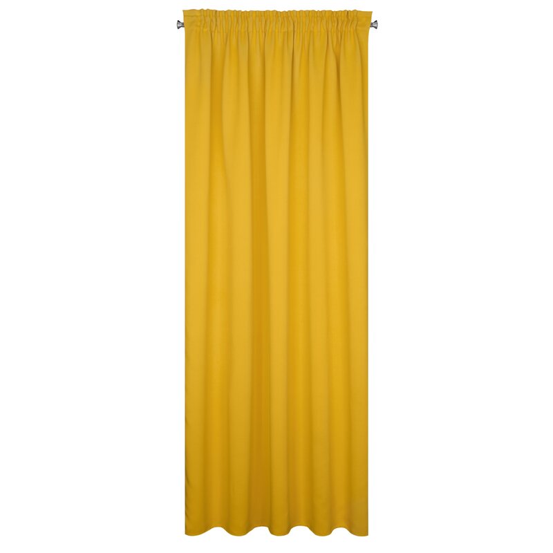 Zasłona gotowa Logan musztardowa 135 X 270 cm – mocno zaciemniająca