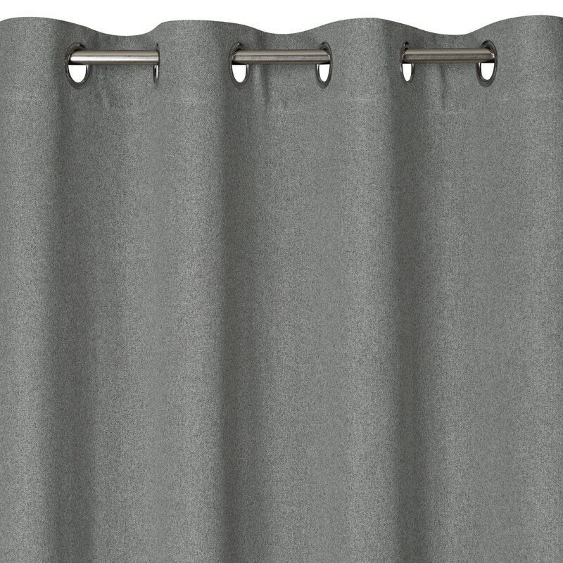 Zasłona gotowa Lidia szara 140 x 250 cm – zaciemniająca i stylowa