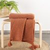 Koc akrylowy ceglasty 130 x 170 cm – natychmiast ociepla