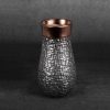Wazon ceramiczny Morena stalowy fi 14 x 27 cm – idealny na kwiaty