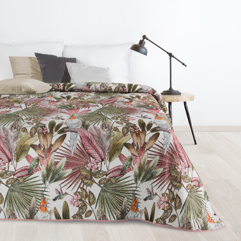 Narzuta Parrot zielona 170 x 210 cm – wprowadza egzotyczny klimat