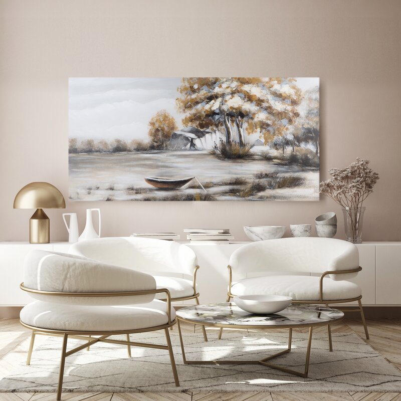 OBRAZ 581A 120 X 60 CM SZARY