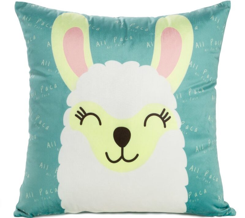Poszewka Design91 turkusowa 45 x 45 cm – doda uroku wnętrzu