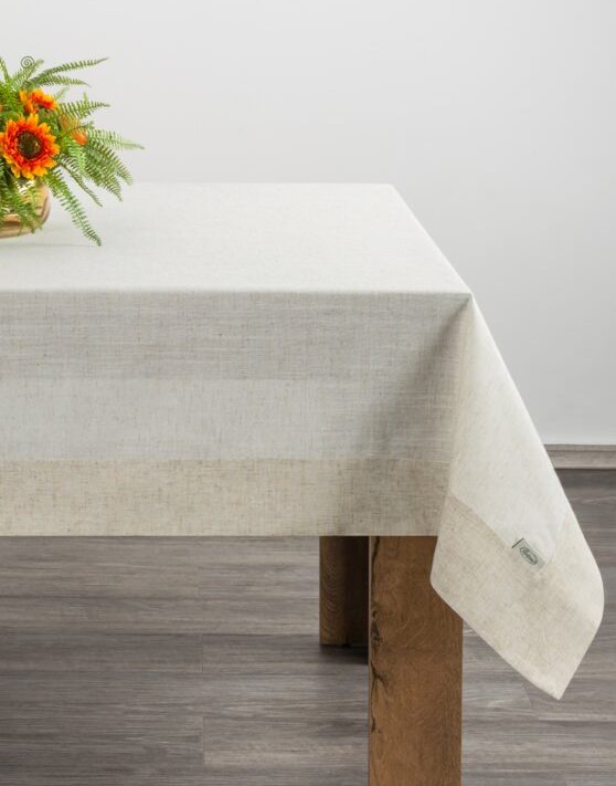 Obrus NATU 10 naturalny 145 x 240 cm – łatwy w czyszczeniu