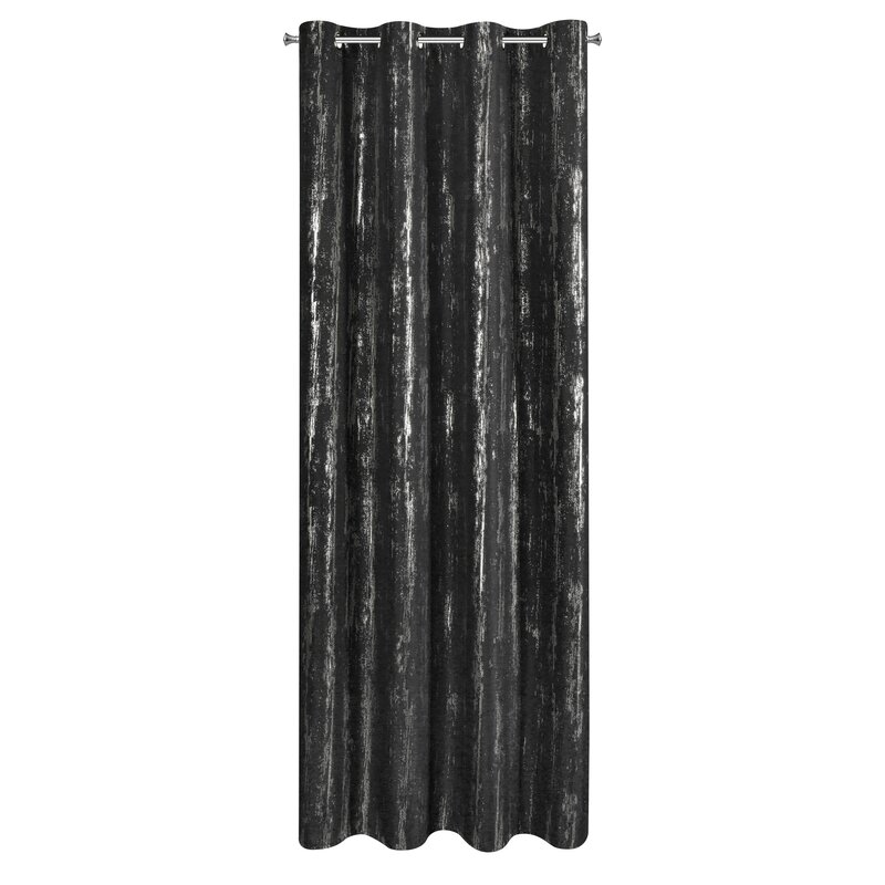 Zasłona gotowa Libi czarna 140 x 250 cm – zaciemnia pomieszczenie