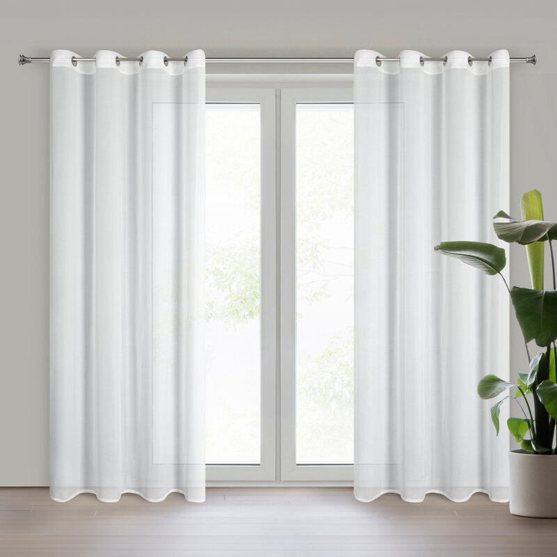 Firana gotowa Selene biała 140 X 260 cm – subtelnie rozprasza światło