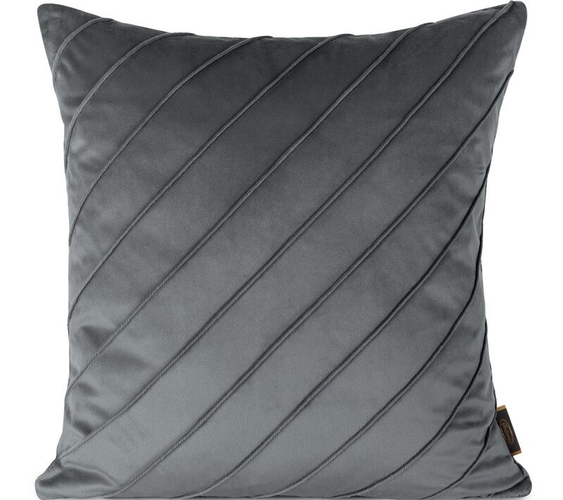 Poszewka velvet Nala stalowa 45 x 45 cm – doda blasku wnętrzu