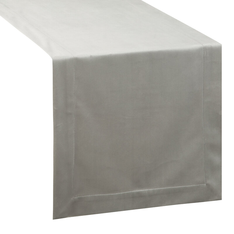 Obrus gładki Melinda srebrny 40 x 140 cm – doda blasku stołowi