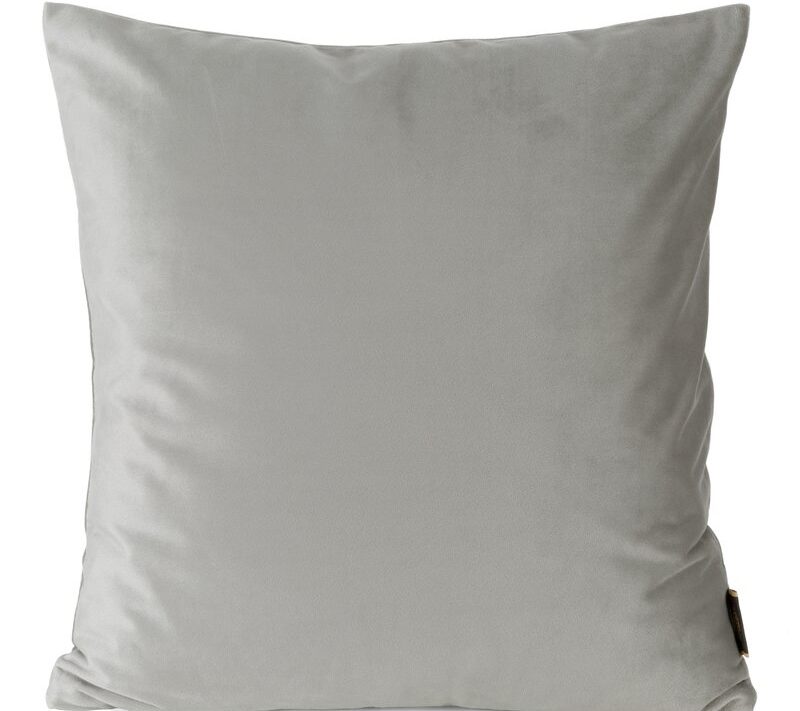 Poszewka Elora srebrna 45 X 45 CM – aksamitna i miękka