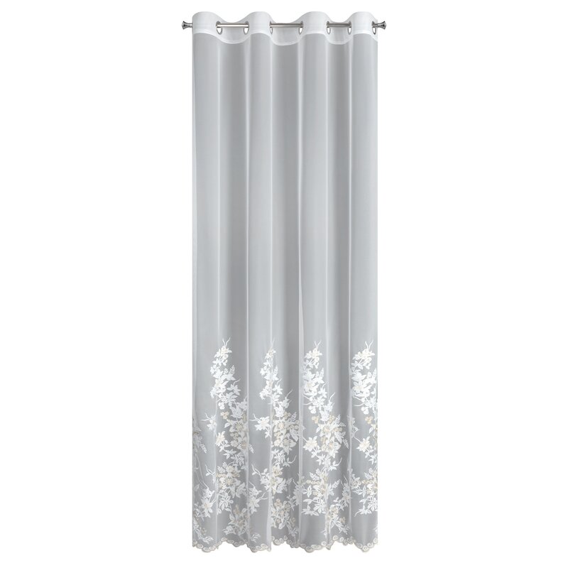 Firana gotowa Alira kremowa 140 x 250 cm – subtelnie rozświetla