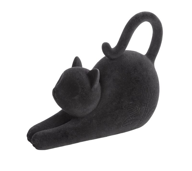 Figurka ceramiczna Moly czarna 23 x 10 x 17 cm – doda charakteru wnętrzu