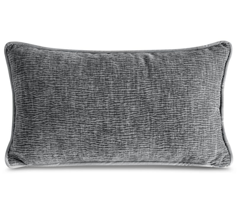 Poszewka szenilowa Rosi 03 stalowa 30 x 50 cm – dodatek do sofy