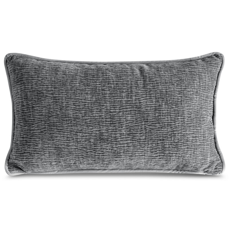 Poszewka szenilowa Rosi 03 stalowa 30 x 50 cm – dodatek do sofy