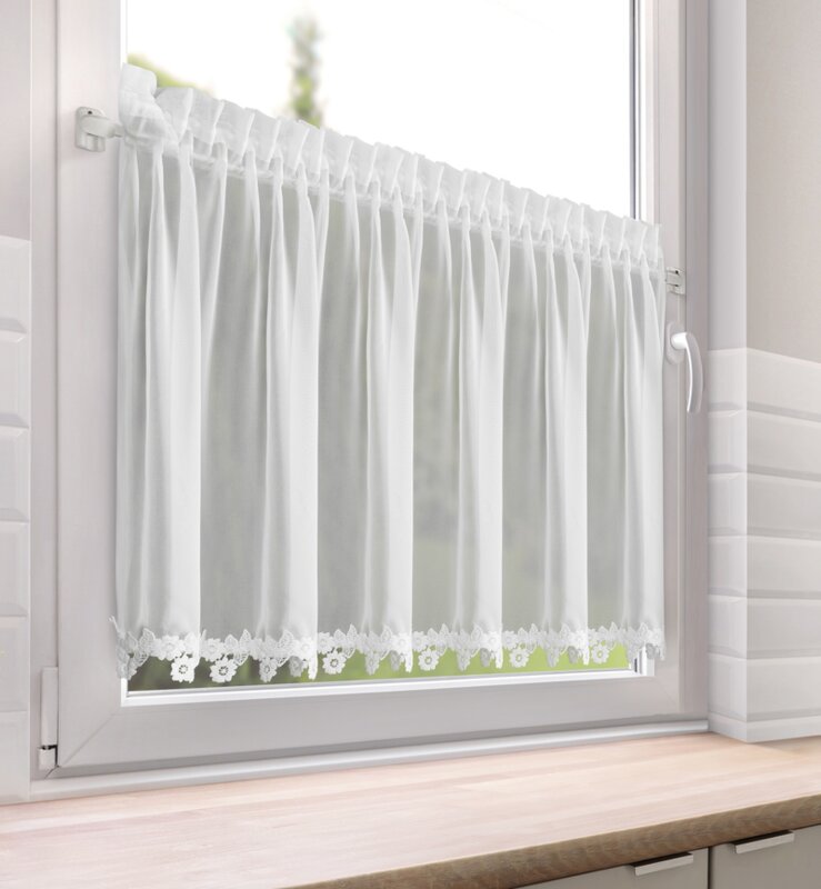 Firana gotowa Lili biała 150 x 60 cm – rozświetla wnętrze