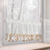 Zasłona świąteczna biała 150x30 cm – gotowa do zawieszenia