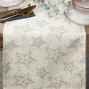 Bieżnik świąteczny Winter kremowy 40 x 140 cm – 100% bawełna