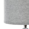 Lampa stołowa kremowa O 18 x 32 cm – tworzy nastrój