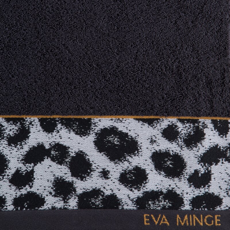 Ręcznik Eva Minge czarny 70 x 140 cm – miękki i chłonny