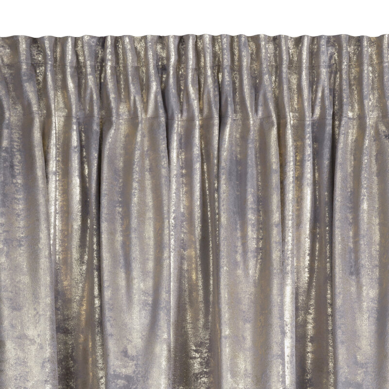 Zasłona gotowa Renia stalowa 140 x 270 cm – zaciemnia pomieszczenie