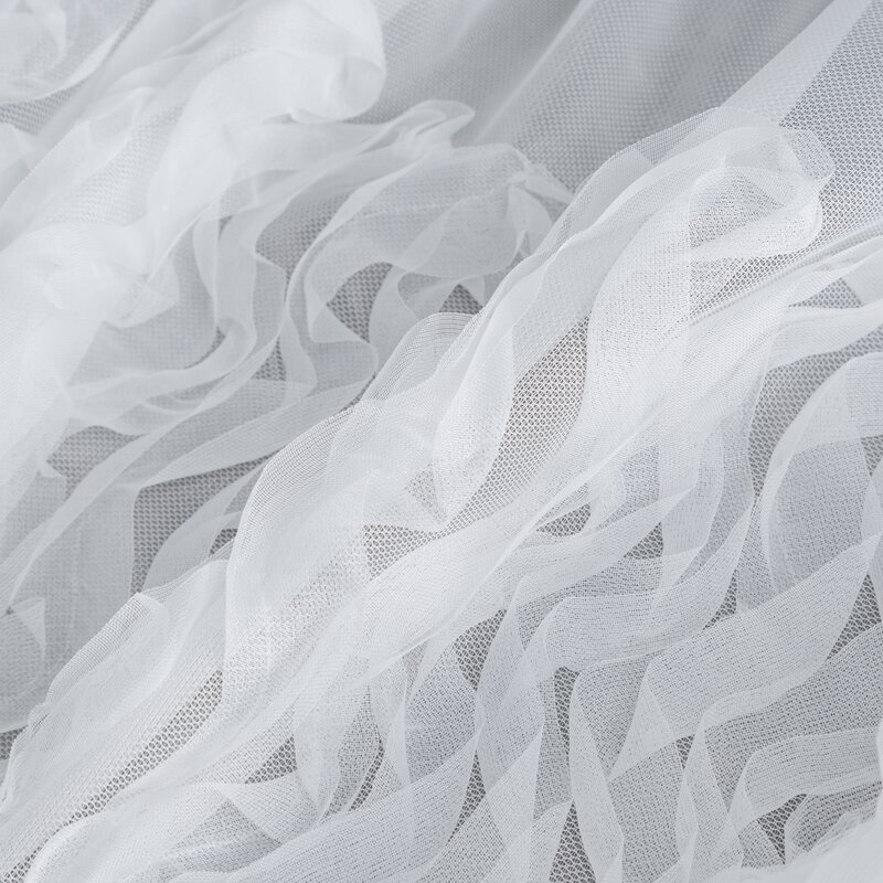 Firana gotowa na taśmie biała 140 x 270 cm – rozjaśnia wnętrze