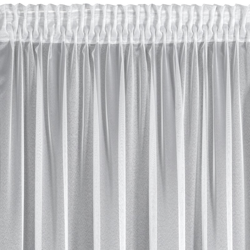 FIRANA GOTOWA DEK 400 X 160 CM BIAŁY