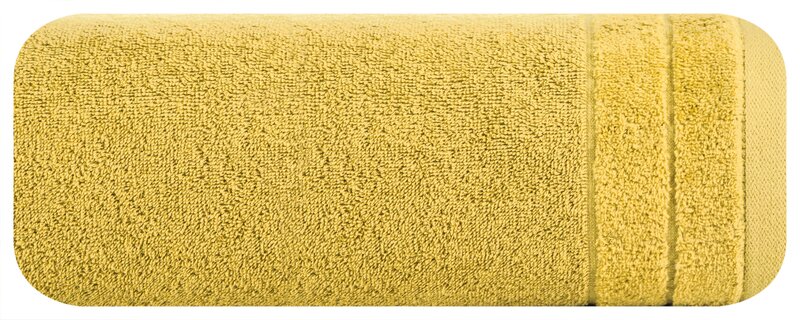 Ręcznik welurowy Damla musztardowy 70 x 140 cm – miękki i chłonny