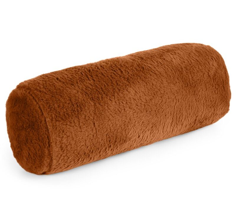 Poszewka futrzana ceglasta 15 x 45 cm – doda ciepła wnętrzu