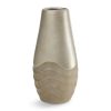 Wazon ceramiczny Solen srebrny 10 x 21 cm – idealny na kwiaty