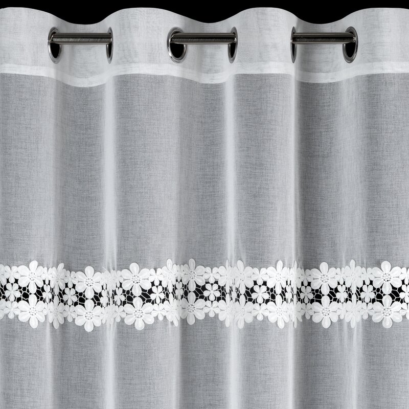 Firana gotowa Kaja biała 140 X 250 CM – rozświetla wnętrze