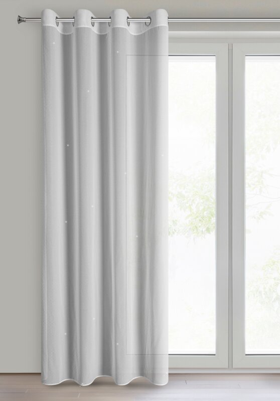Firana gotowa Ariadna biała 140 x 250 cm – rozświetla wnętrze