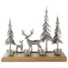 FIGURKA ŚWIATECZNA D34 33 X 3 X 27 CM BRĄZOWY