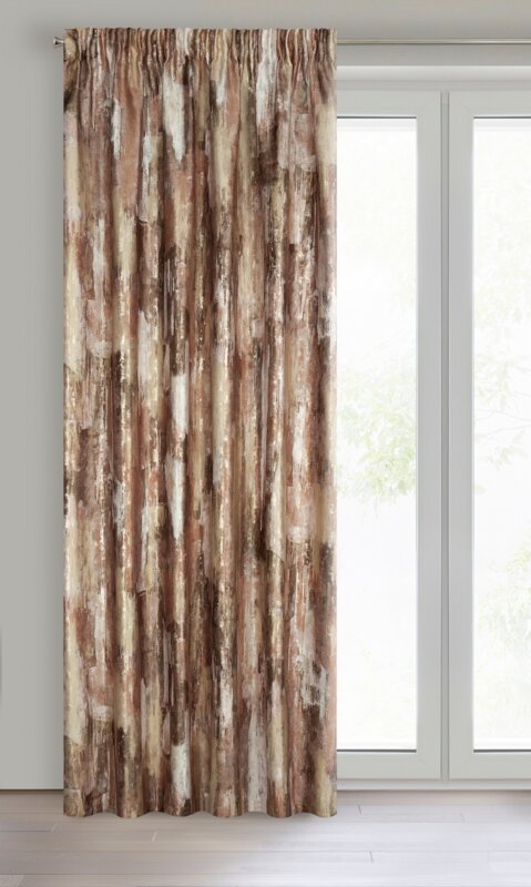 Zasłona gotowa Ella ceglasta 140 x 270 cm – wprowadza ciepło