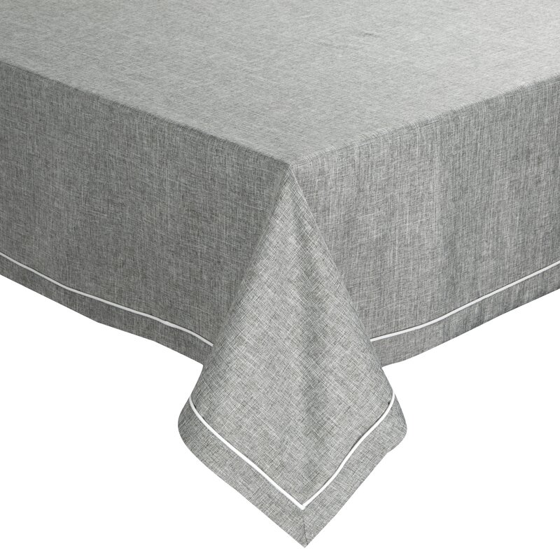 Obrus popielaty Megi 140 x 220 cm – wprowadza spokój