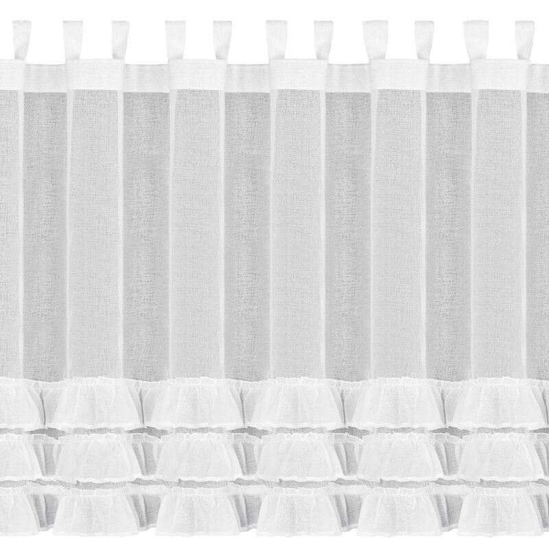 FIRANA GOTOWA LILIAN 3 NA SZELKACH 150 X 90 CM BIAŁY