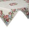 Obrus gobelinowy kwiatowy naturalny 100x100 – wprowadza przytulny nastrój