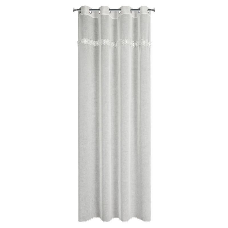 Firana gotowa KELI biały 140 x 250 cm – rozprasza światło