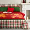 KOMPLET POŚCIELI ŚWIATECZNEJ GINGER01 160 X 200 CM CZERWONY