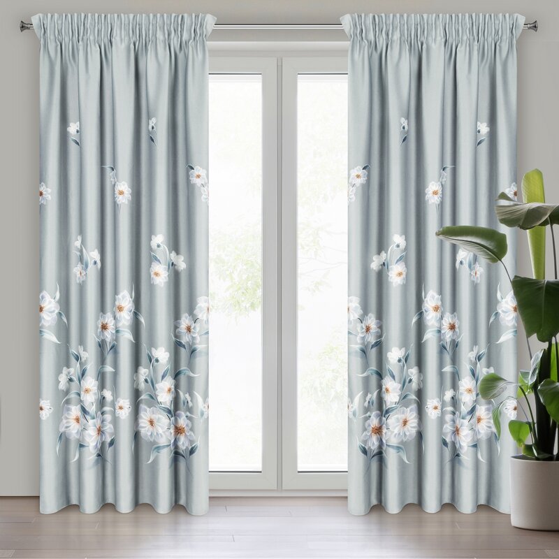 Zasłona gotowa Nila srebrna 140 x 270 cm – wprowadza świeżość