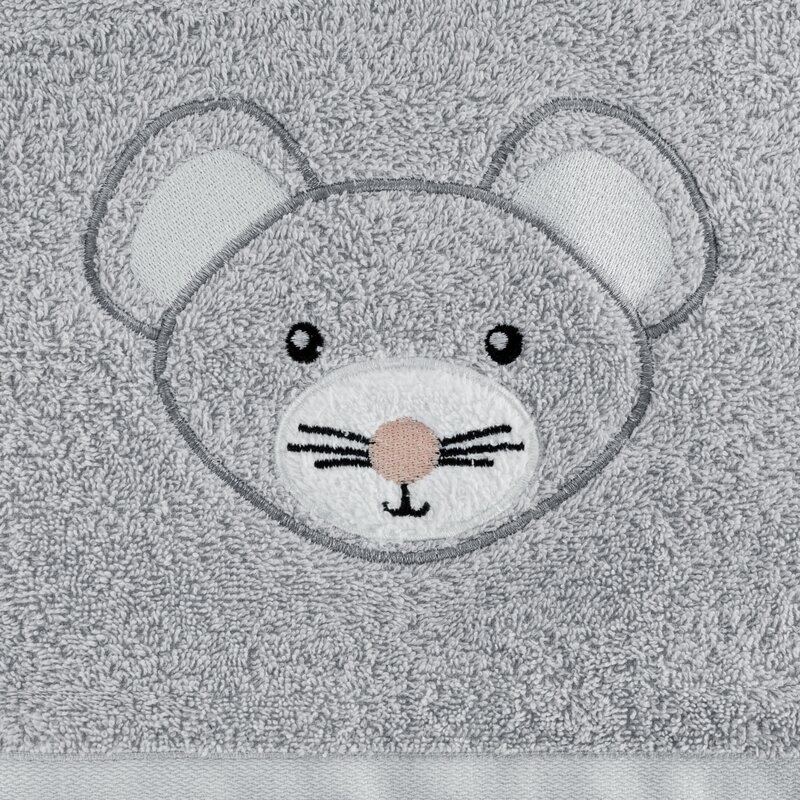 RĘCZNIK DZIECIĘCY BABY71 100 X 100 CM SREBRNY