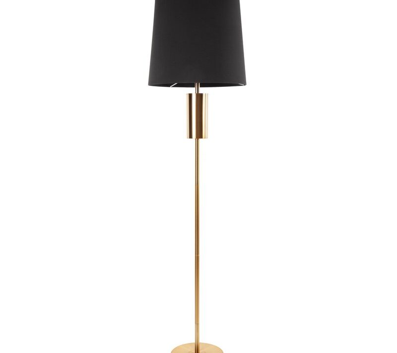 Lampa podłogowa Leti czarna O 36 x 157 cm – tworzy przytulną atmosferę