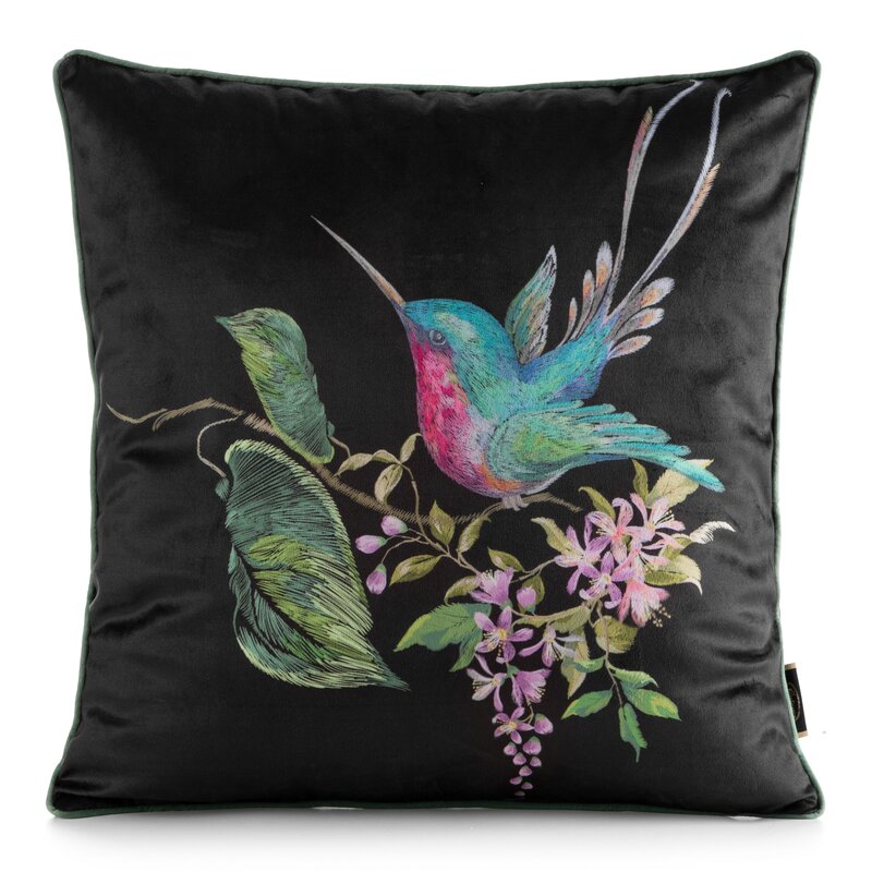 POSZEWKA VELVET 177 45 X 45 CM CZARNY
