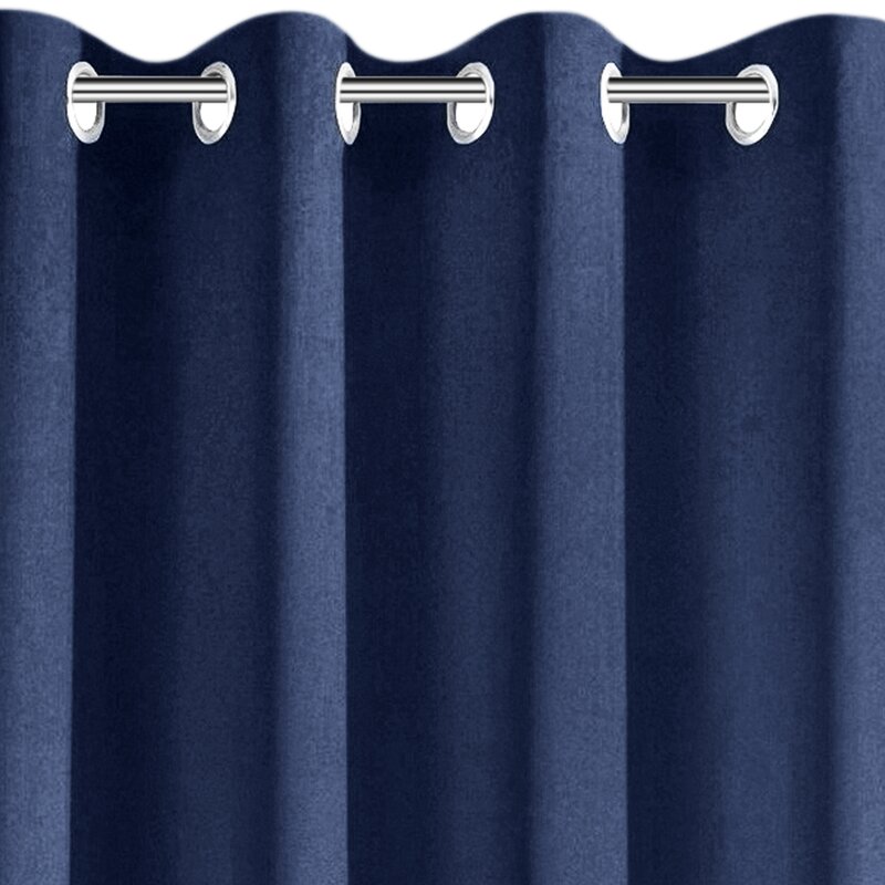 Zasłona gotowa Oxford granatowa 140 x 175 cm – zaciemniająca sypialnię
