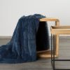 Koc włochacz czarny 150 x 200 cm – miękki i puszysty