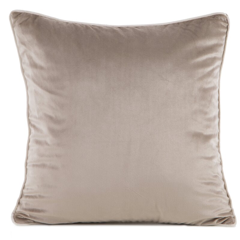 Poszewka velvet Gaja 2 ciemnobeżowa 45 x 45 cm – dodaje przytulności