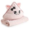 Ręcznik dla dziecka Baby72 pudrowy róż 100 x 100 cm – miękki i ciepły